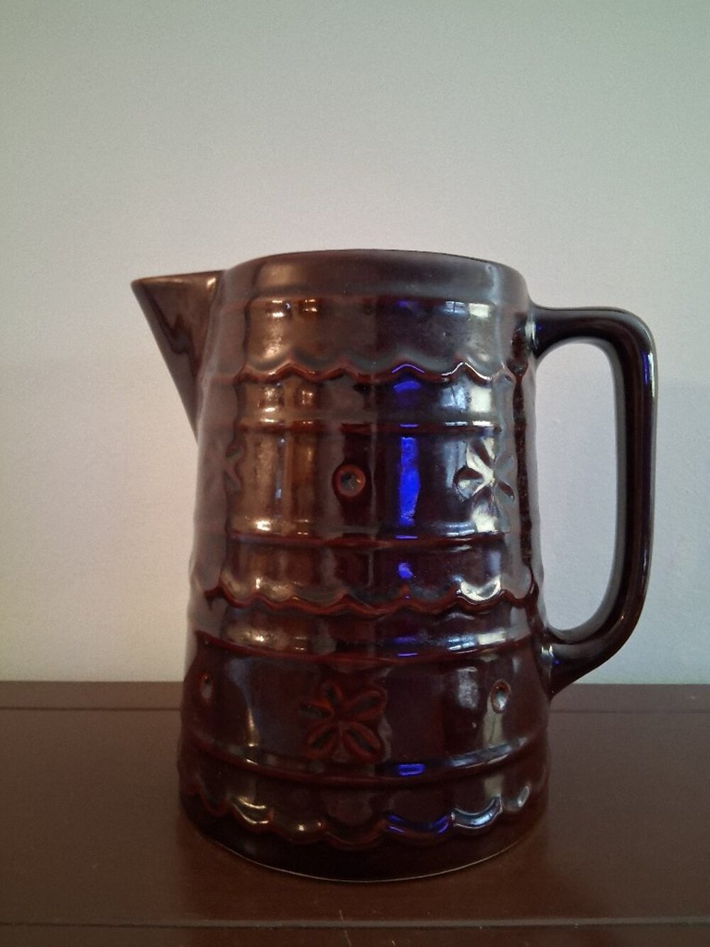 Vintage Mar-Crest Stoneware Pitcher